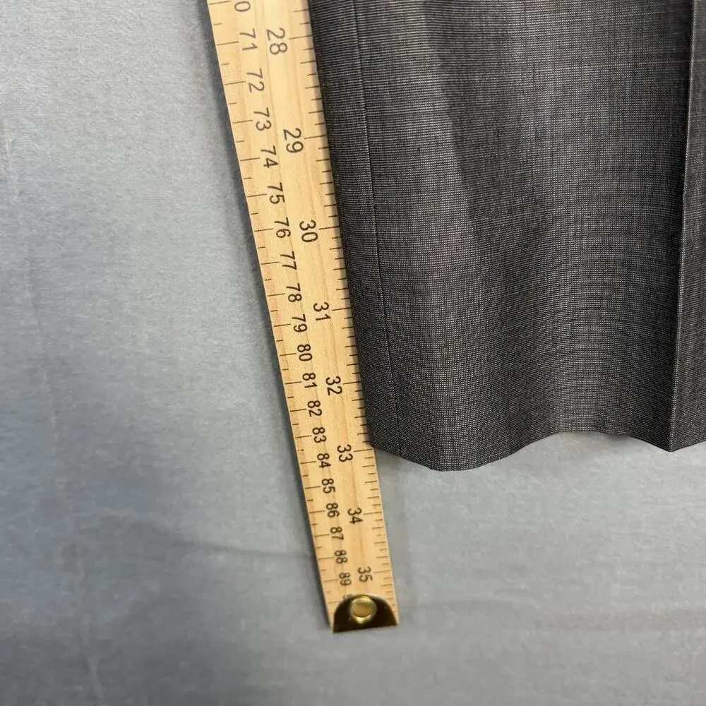 Paul Smith Dress Pants Mens 32x33 Gray Mohair Cotton Blend Slim Flat Front